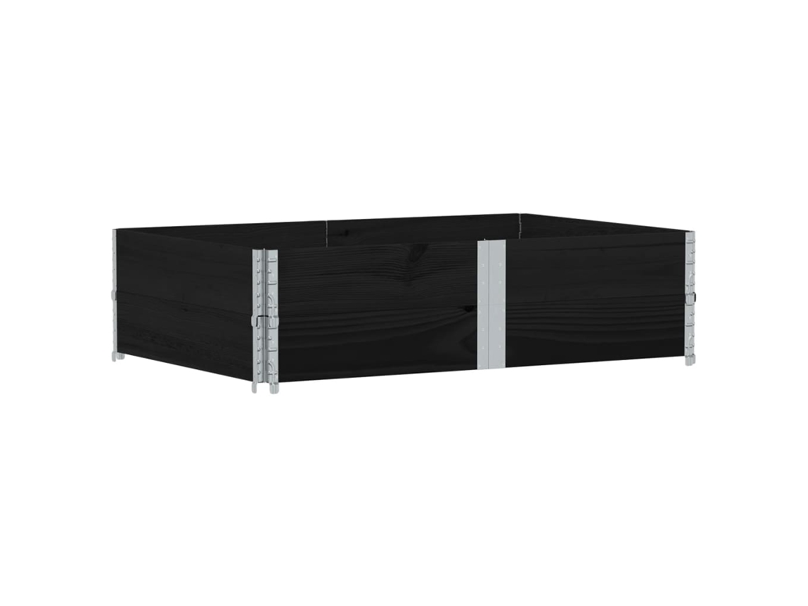 Garden Planter, Garden Planters Vidaxl Preto Madeira De Pinho (150 X 100 X 41 Cm)