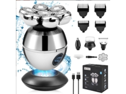 Barbeador Elétrico 6 Em 1 Para Homens Calvos, Tela Led, Seco E Molhado, À Prova Dágua SUNNY SPACES