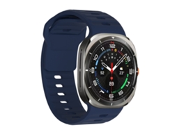 Pulseira De Silicone Macia Para Samsung Watch Ultra 2 47mm, Substituição Desportiva Com Fecho Rápido Azul Escuro Hexinyigjly