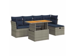 Garden Sofa Set, Garden Sofa Sets Vidaxl Cinzeto Rattan / Vime (n/a)
