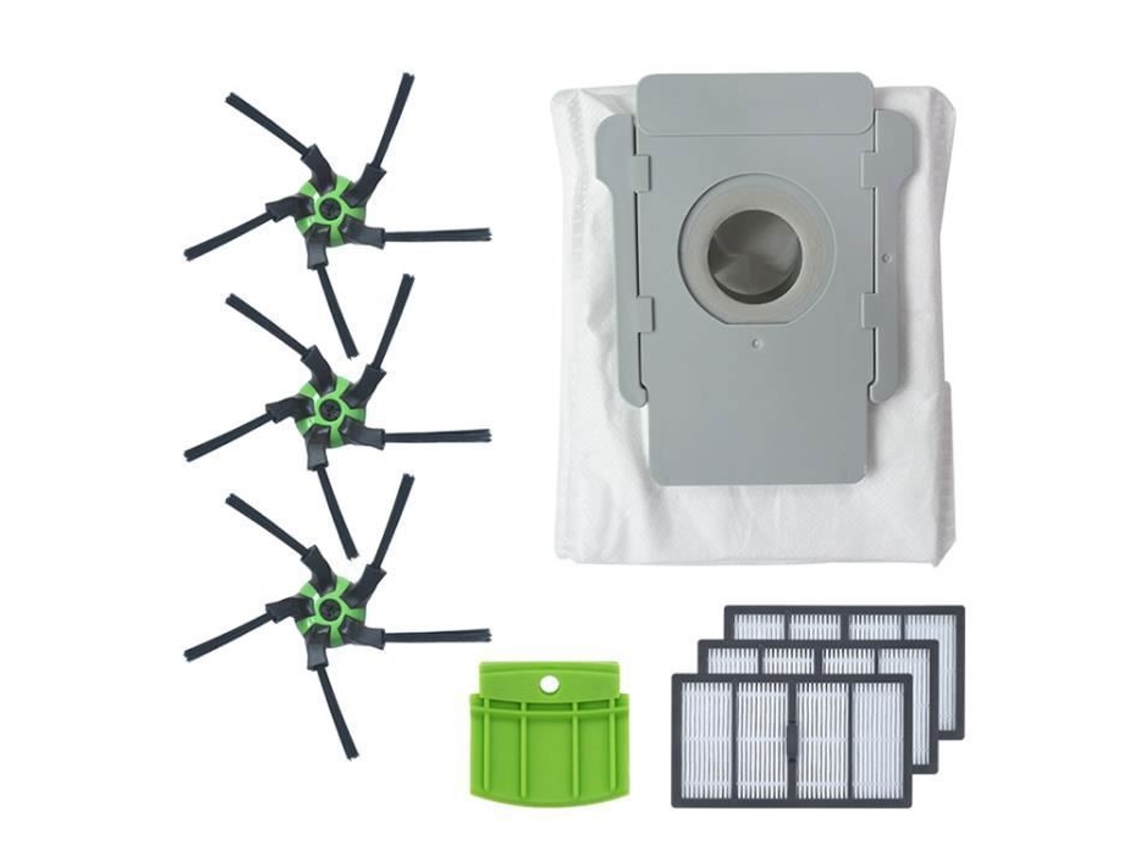 Conjunto de 8 Acessórios Limpeza, Saco para Pó, Defletor, Filtro e Protetor para Irobot Roomba S9 / Plus(9550) BRILVIBERA (9150)
