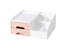 Organizador De Secretária Com Gavetas Para Espaço De Trabalho Porta Objetos Plástico Para Material De Escritório