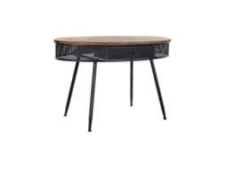Console de Metal Preto com Formato de Abeto ALEXANDRA HOUSE LIVING (120x65x77cm)
