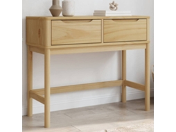 Vidaxl Mesa Consola Floro 89,5x36,5x73 Cm Pinho Maciço Castanho Mel