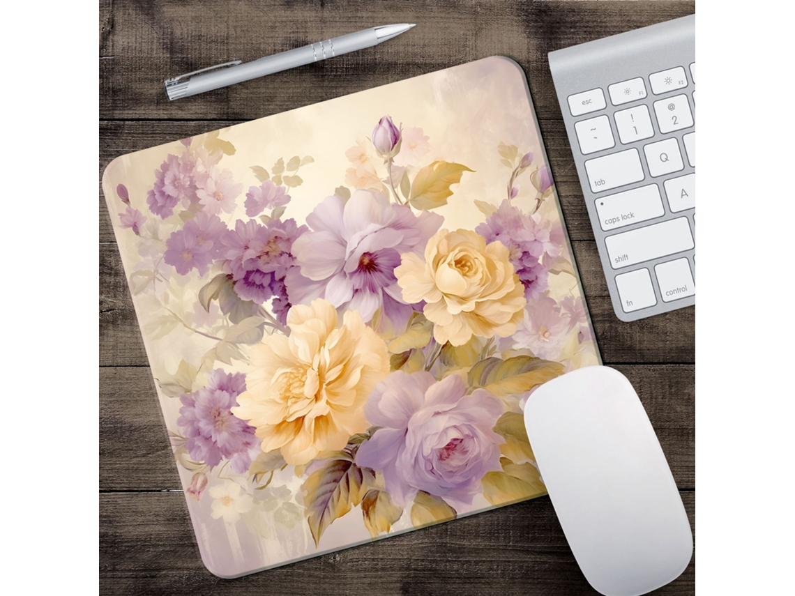 Mouse pad para jogos de escritório YWP Simple Fresh 2502503/4 mm com trava de borda (1 peça/s2525206)