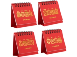 Calendário De Mesa Pequeno Showero 4 Peças, Mensal Feito Papel Para