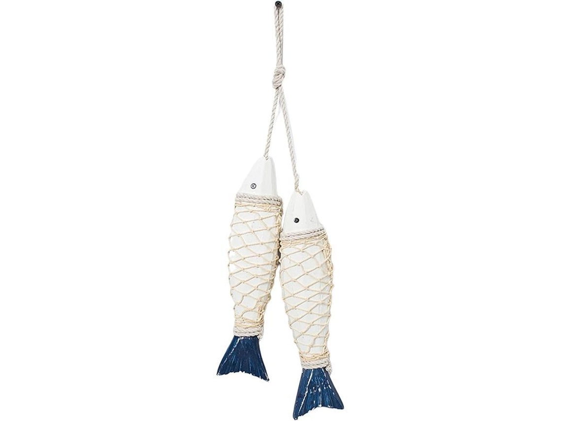 Peixe De Madeira Pendurado, Decoração Náutica Mediterrânea, Adorno De Parede Para Casa, Bar, Café E Festa