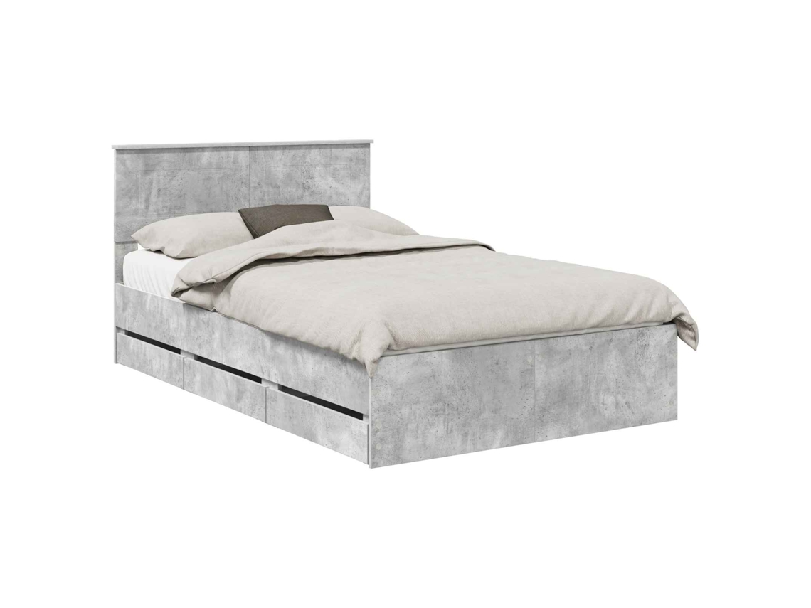 Estrutura de Cama 135x190cm Madeira de Engenharia MAISON EXCLUSIVE