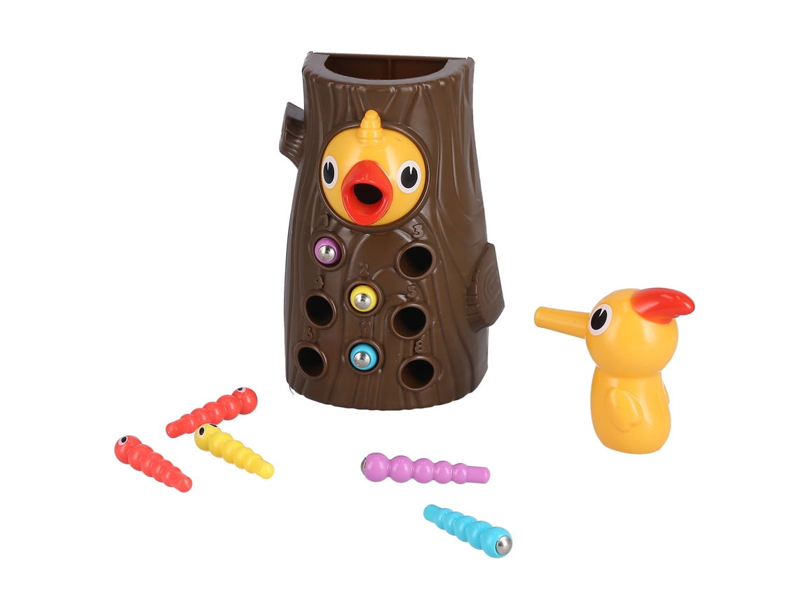 Primerox brinquedo Educativo Pica pau Magnético Seguro para Crianças 3 Anos + Meninas e Meninos Presente