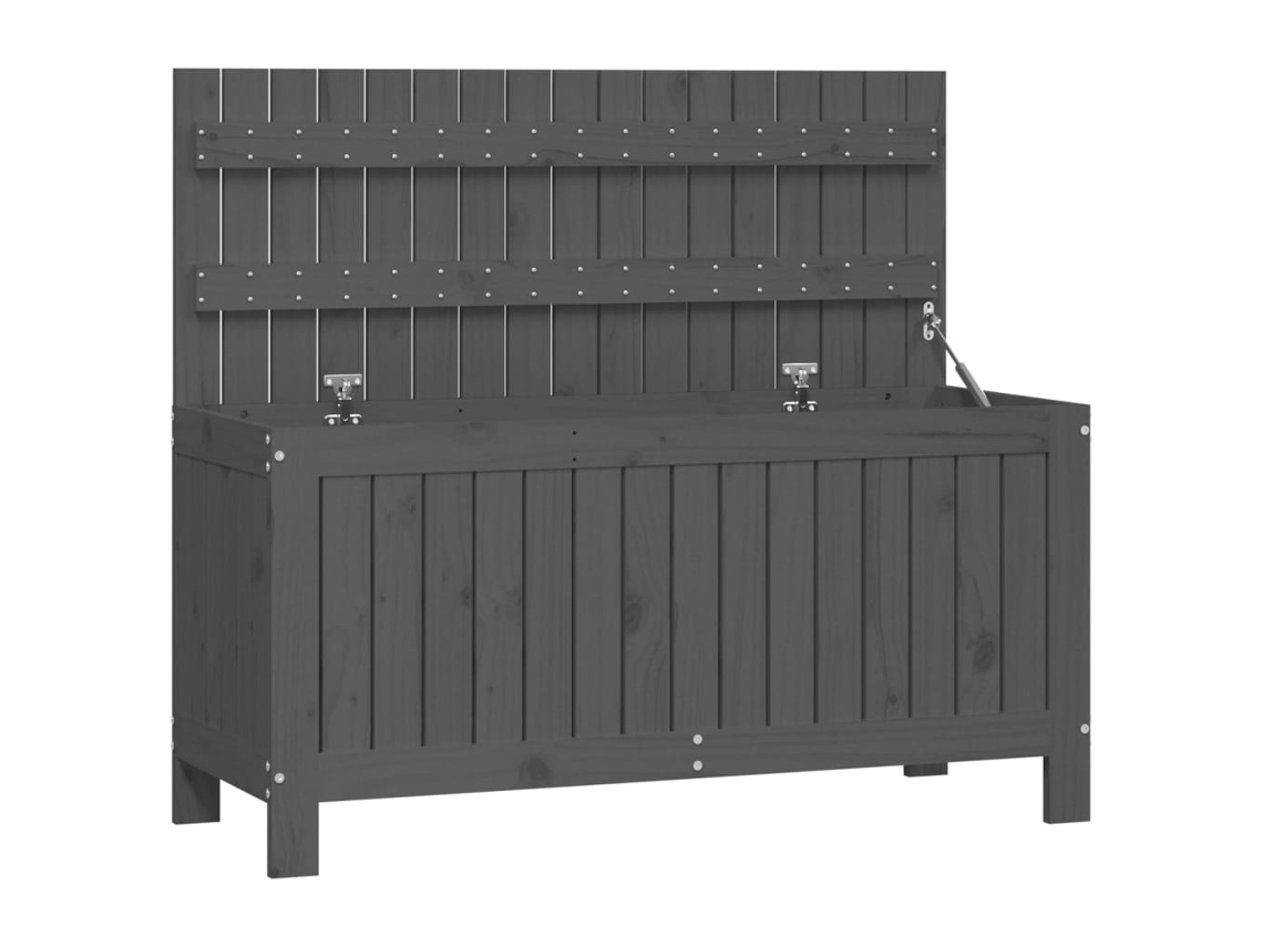 Garden Storage Box, Garden Storage Boxes Vidaxl Cinzeto Madeira De Pinho (108 X 42.5 X 54 Cm)