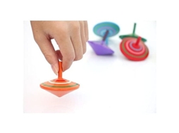2026 giroscopio de Madera Pintado a Mano, Juego de 3, Juguete Educativo para Jardín de Infancia, Color Aleatorio.