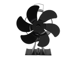 Ventilador de Lareira a Calor com 6 Lâminas, Impulsionado Termodinamicamente | S/MARCA