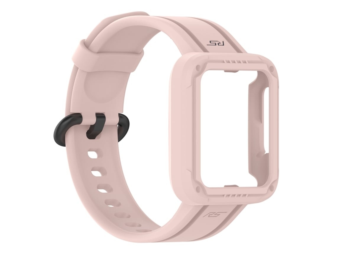 Pulseira De Relógio Lurelia Para Redmi 1/mi Watch Lite/redmi 2/mi Watch 2 Lite Integrada Em Silicone Monocromática Rosa Claro