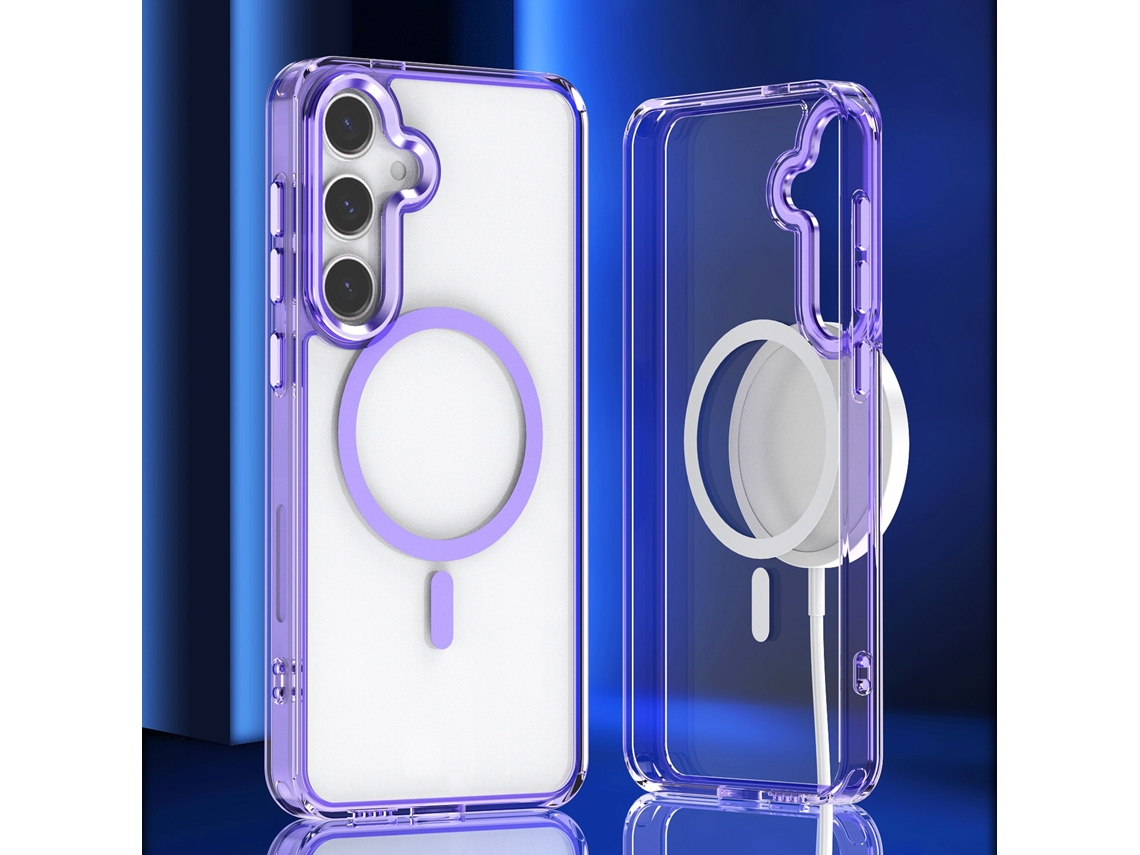 Capa Para Samsung Galaxy A26 Compatível Magsafe, Resistente A Quedas Roxo Elysve