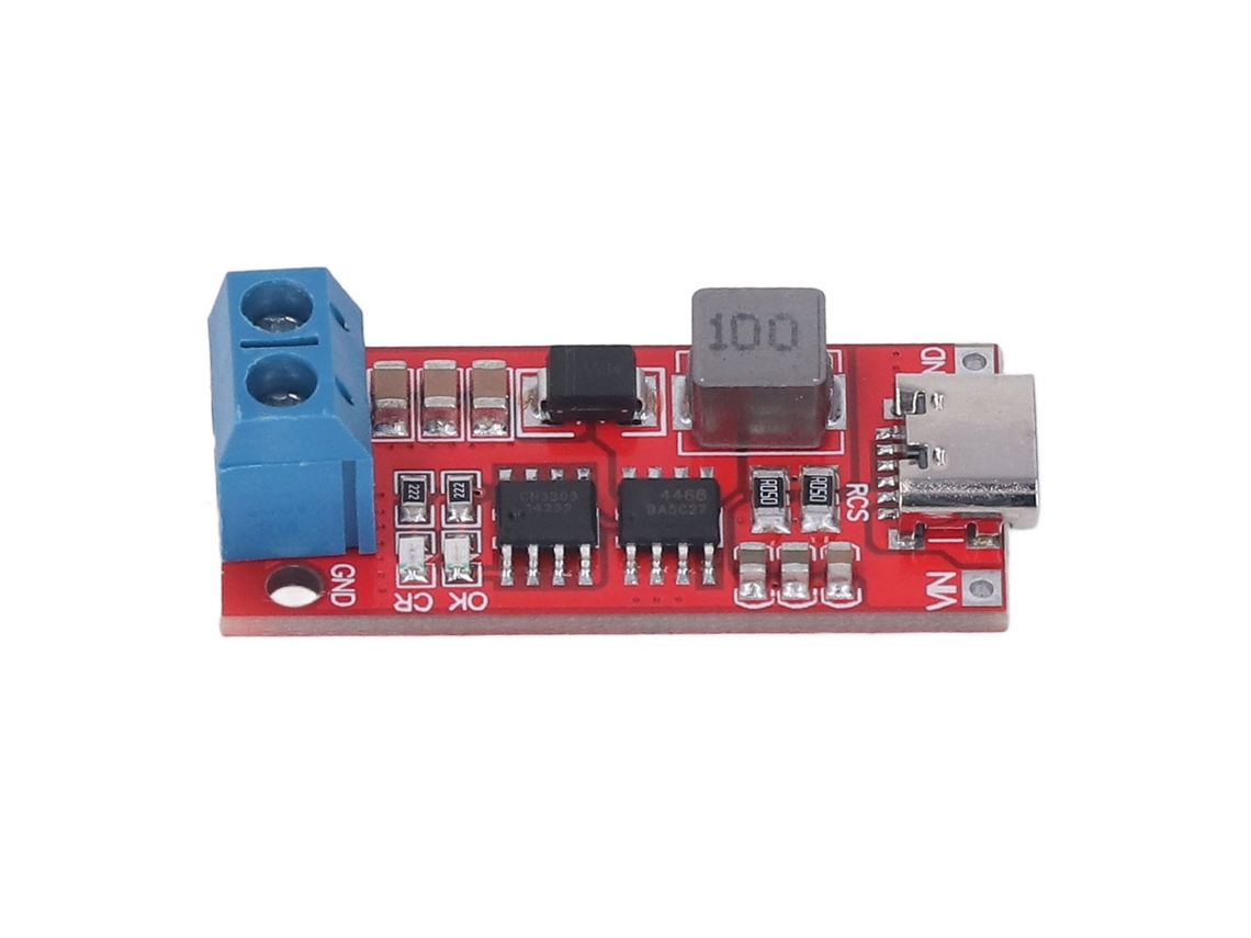 Cargador De Batería 3s Módulo De Elevación Pcb Type C Boost Inversor Dc3-6v 4a