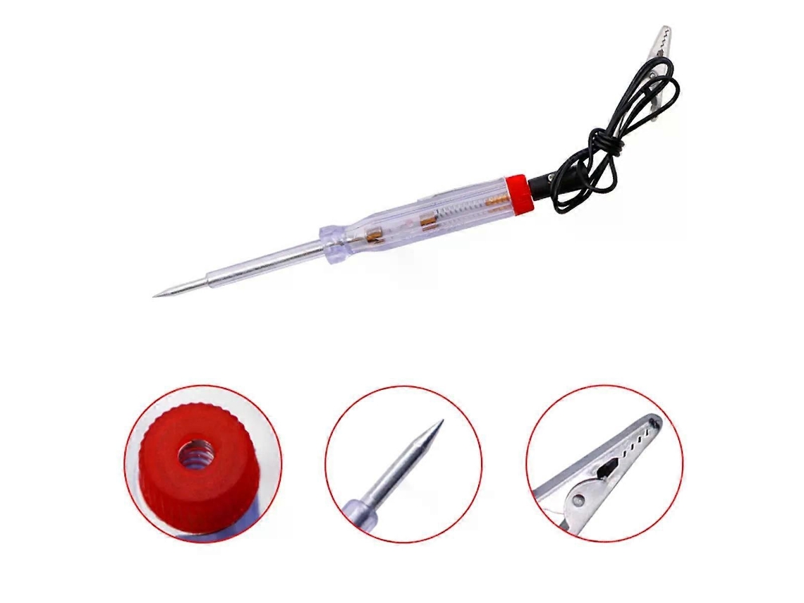 Dc 6v-24v Carro Caminhão Tensão Circuito Testador Caneta De Sonda Longa Lâmpada Caneta De Teste De Sonda De Diagnóstico De Automóvel Ferramentas