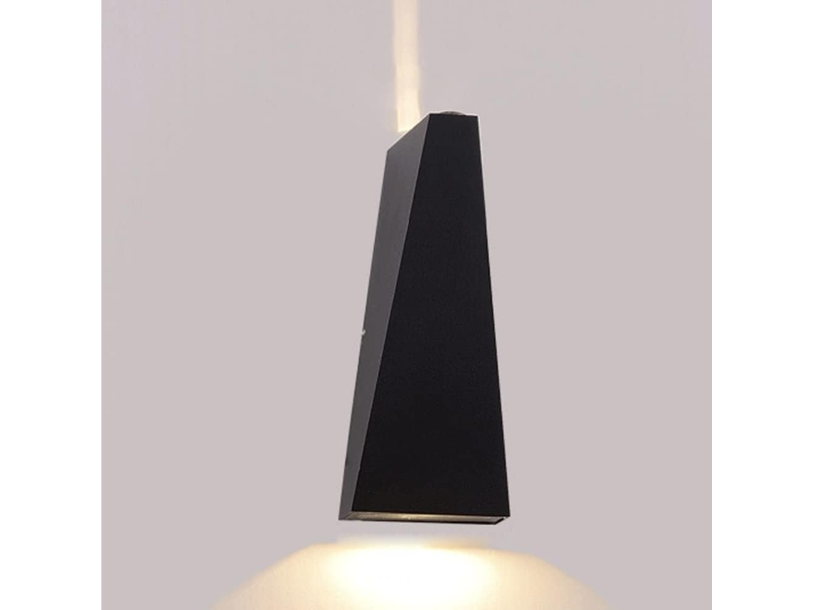 Applique Mural Preta, De Vidro, De Alumínio, À Prova D'água, Ip65, Para Corredor, Para Quarto, Para Banheiro