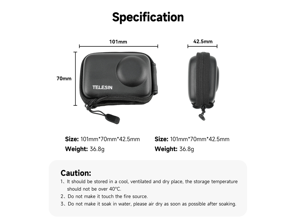 Funda Protetora Para Câmera Digital Compacta Dji Osmo Action3 Mini Bolsa De Armazenamento