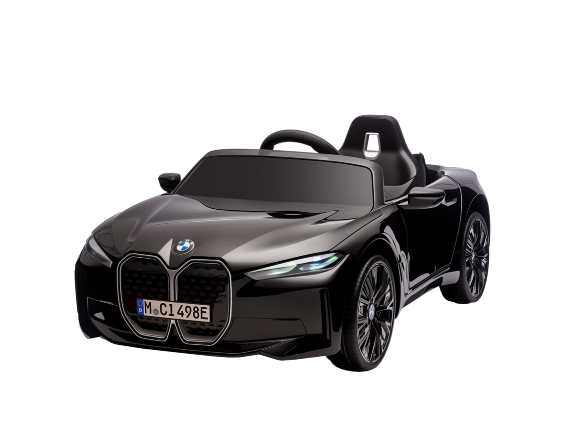 Bmw I4 Carro Elétrico Infantil MARCA, 115x67x45cm, controle remoto, cinto segurança, 37-72 meses