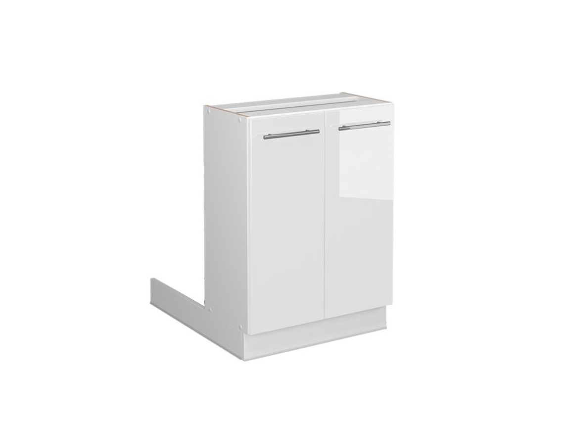 Ilha de cozinha Fame-Line, 60 cm sem bancada, Branco Alto Brilho, VICCO