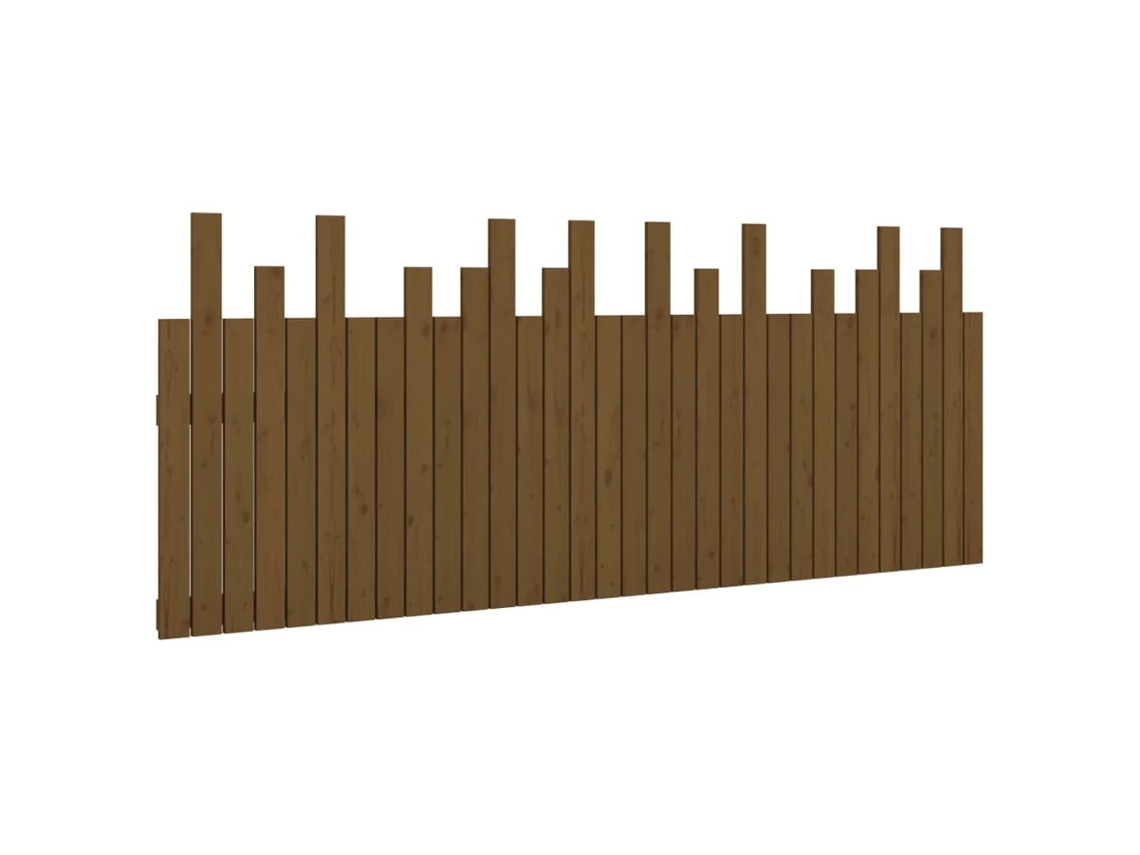 Cabeceira de Parede MAISON EXCLUSIVE em Pinho Maciço Castanho Mel (204x3x80 cm)