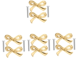 Conjunto De 8 Puxadores Decorativos Para Gavetas Em Formato De Nó