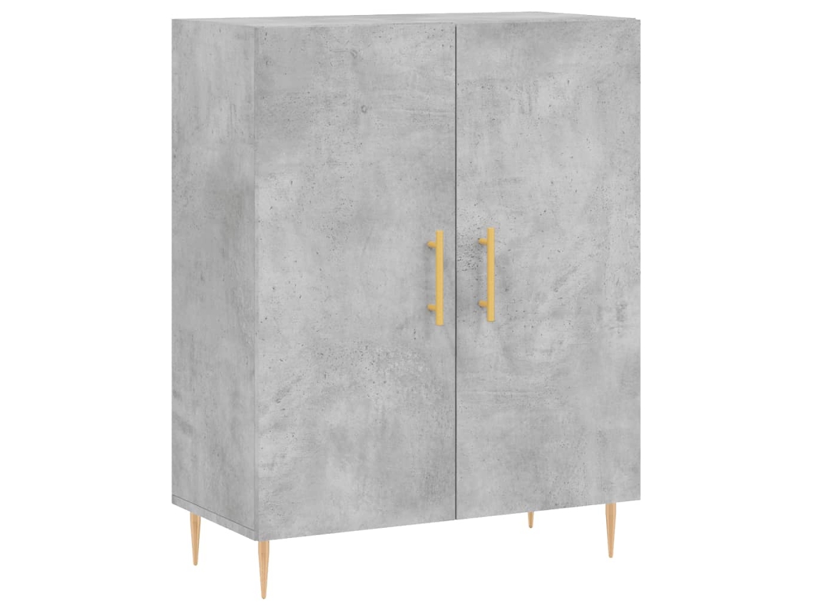 Aparador 69,5x34x90 cm Madeira Processada Cinza Cimento MAISON EXCLUSIVE