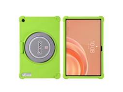 Capa Para Tablet Lenovo Tab Plus Gen 2 De 12,1 Polegadas, Em Silicone Macio Com Suporte, Resistente A Impactos Verde Hexinyigjly