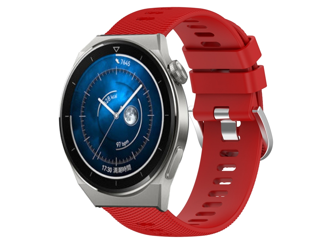 Bracelete de Smartwatch para Huawei Watch GT3 Pro 43mm 20mm de silicone macio de cor sólida (vermelho)