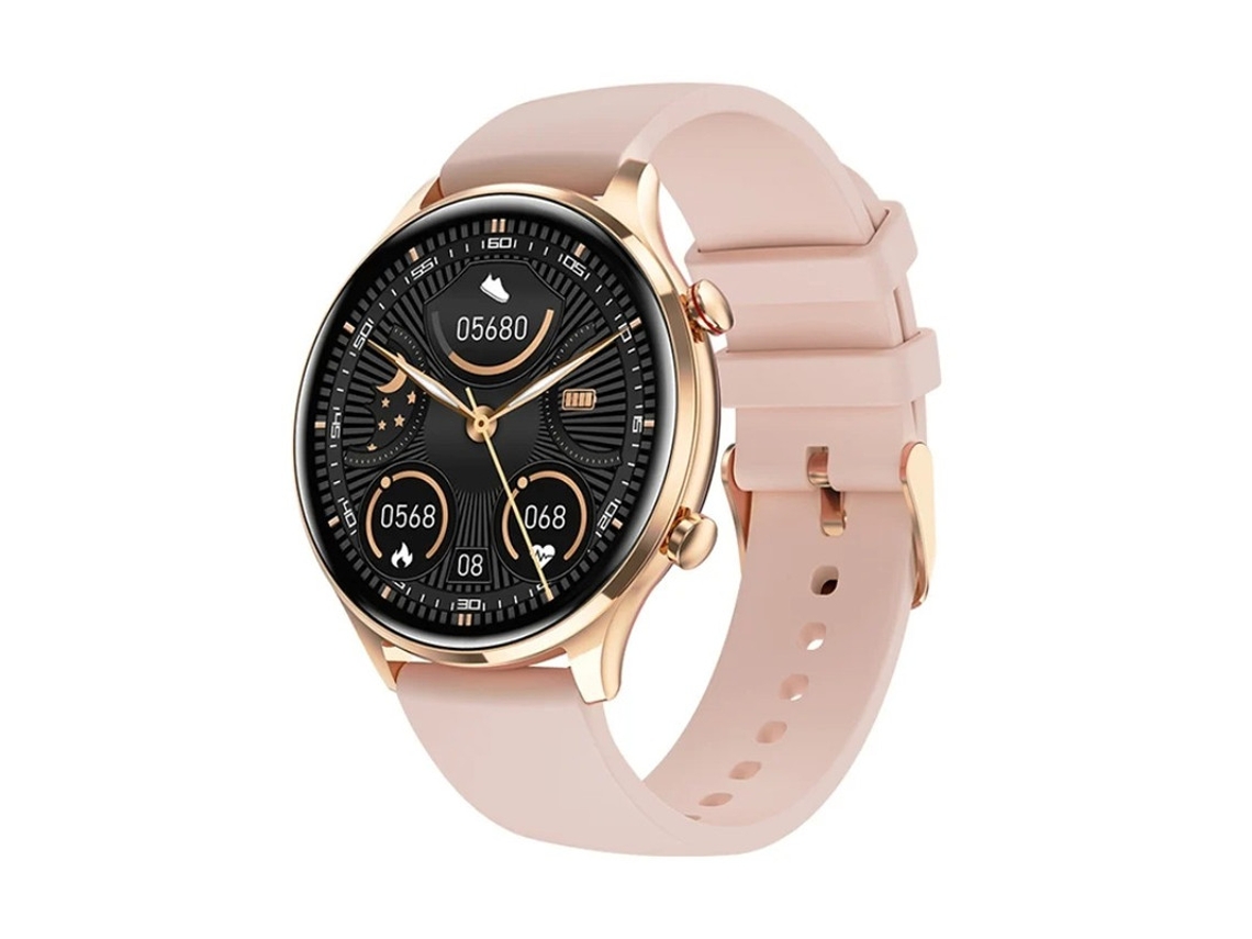 Smartwatch com chamada Bluetooth, modos esportivos, reprodução de música e design moderno, rosa, Bestvite