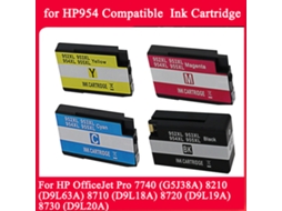 1pc Cyan-cartuchos De Tinta De Substituição Para Hp954 954xl, Compatíveis Com Hp Officejet Pro 8720 8210 8710 8730 7740 Impressoras Para Hp954 954xl