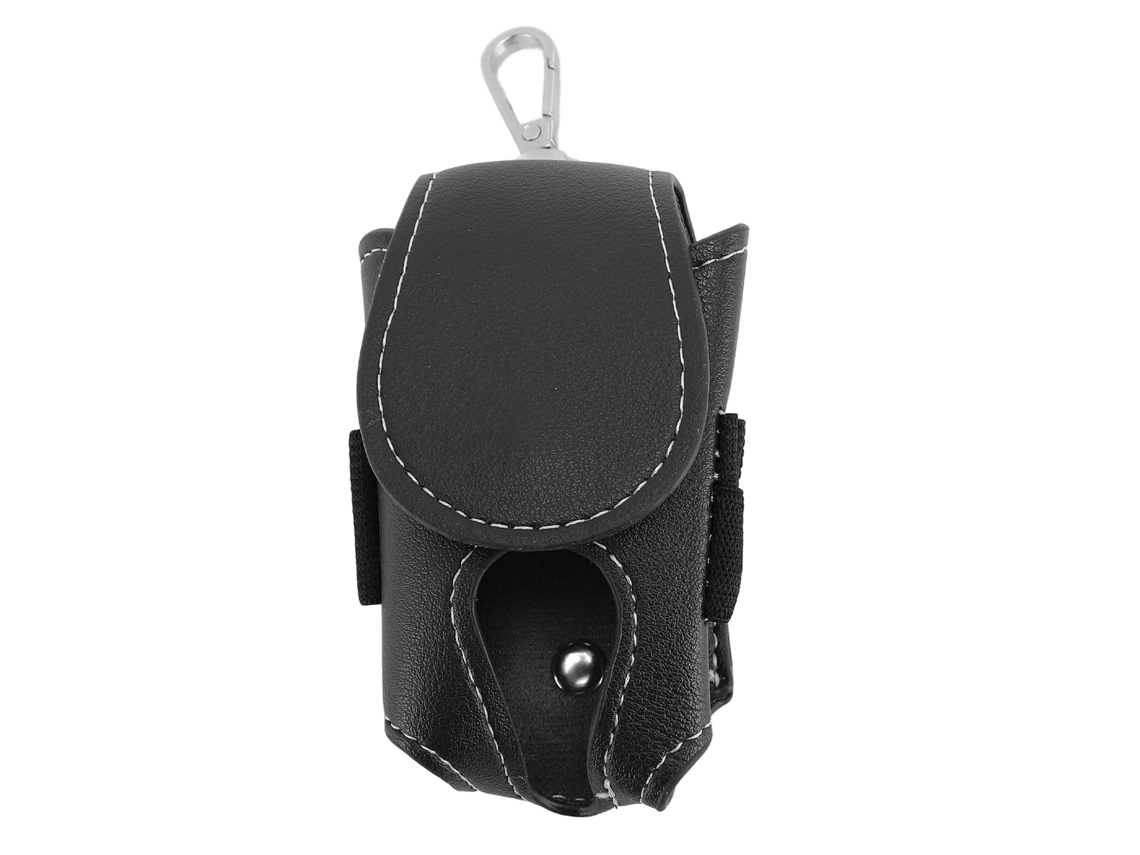 Bolsa Cintura para Club e Pelota de Couro PU Impermeável, Espaço Amplo, Estilo Moderno para Acessórios de Tee Preto | S/MARCA