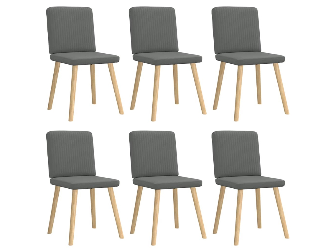 Dining Chair, Dining Chairs Vidaxl Cinzeto Tecido (n/a)