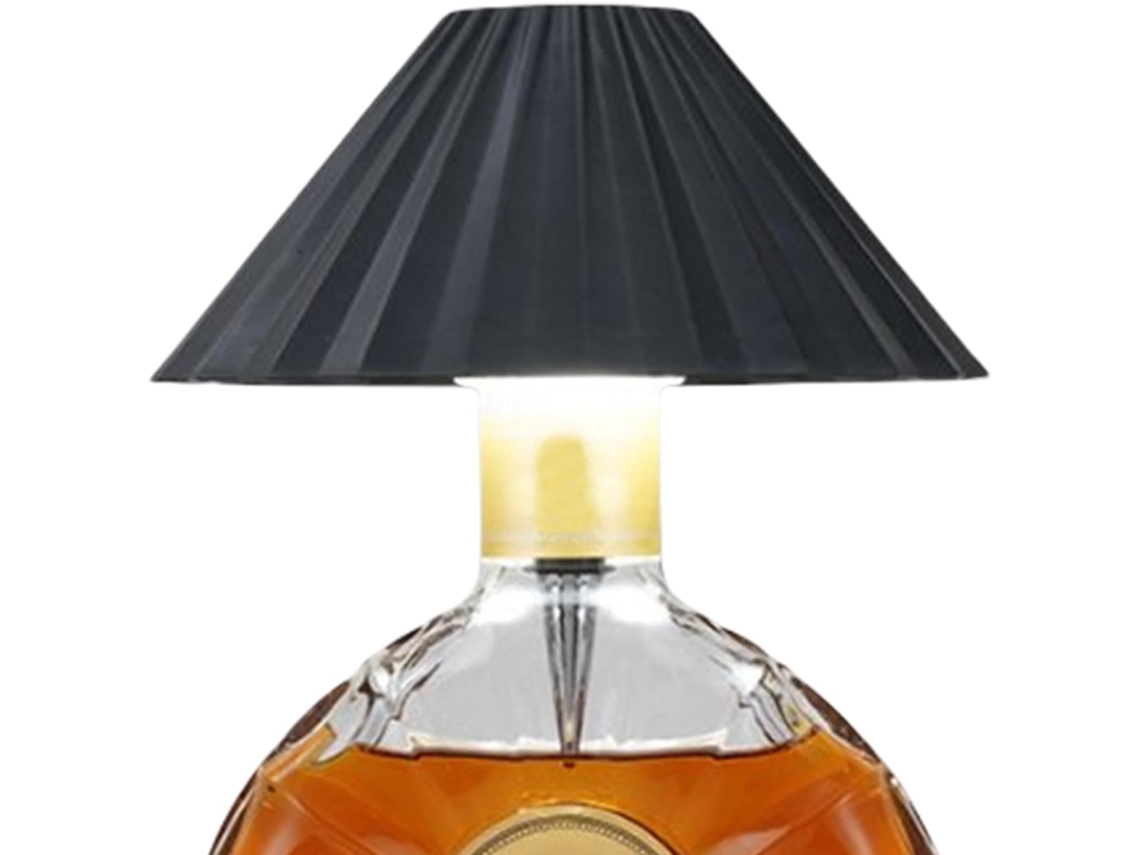 Luminária De Mesa Em Formato Garrafa Vinho Com Led, Ideal Para Cabeceiras