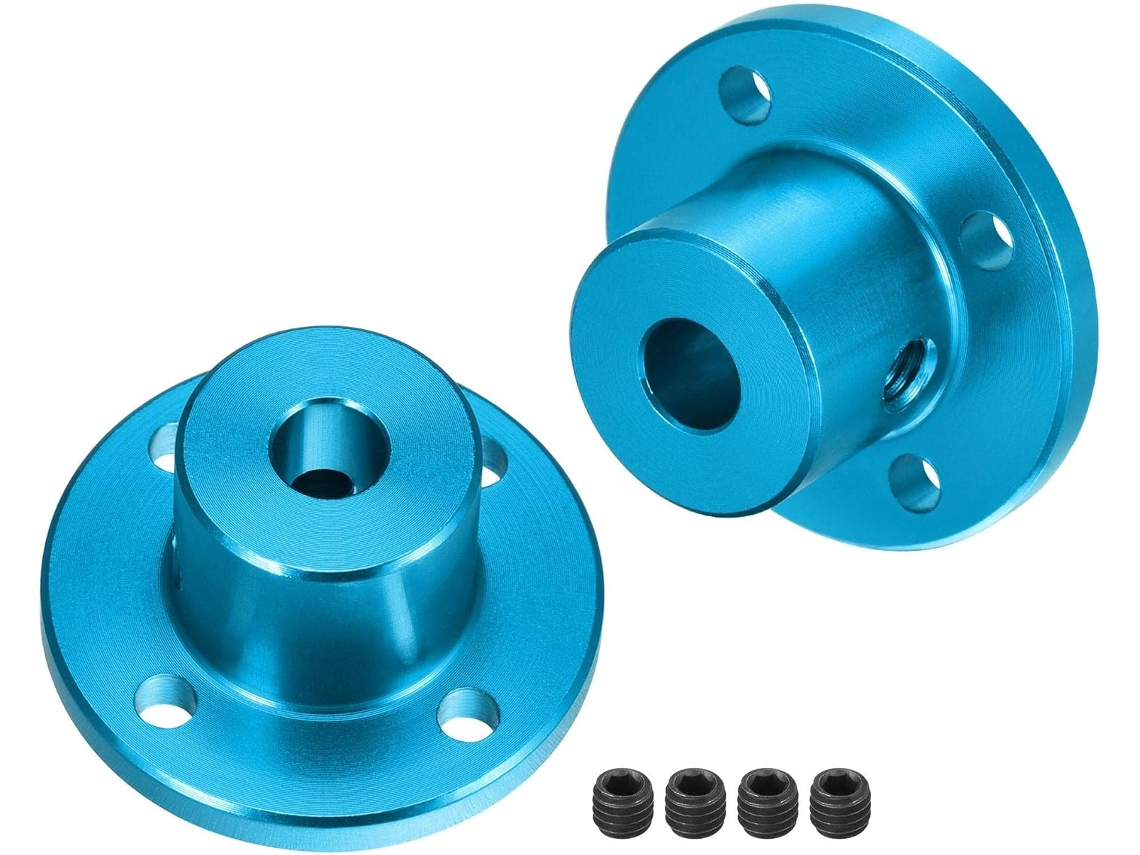 Conector de Acoplamento Eixo com Flange, 5 mm, Peças Bricolagem CHABERLU
