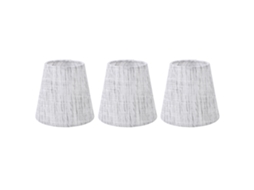 3pcs abajur de tecido vintage clip on alta transmissão para lâmpada E14 quarto sala de estar