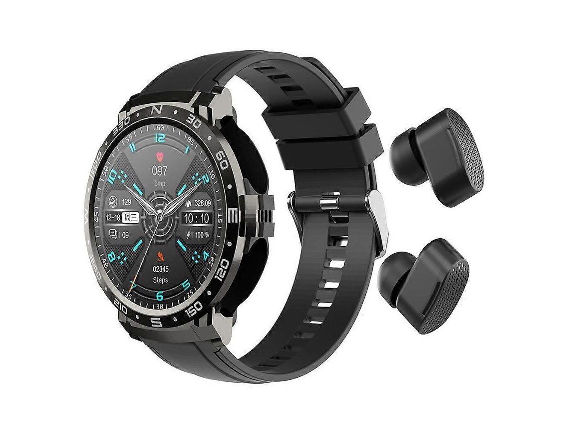 Relógio inteligente M68plus 3 em 1 com tela redonda TFT HD de 1,52 polegadas e compatível com pulseira esportiva VONKELIOS