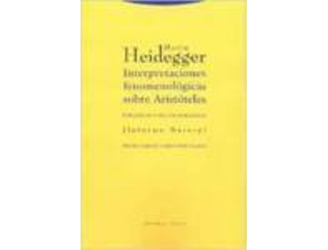 Livro # Interpretaciones Fenomenologicas Aristoteles de Martin Heidegger (Espanhol)