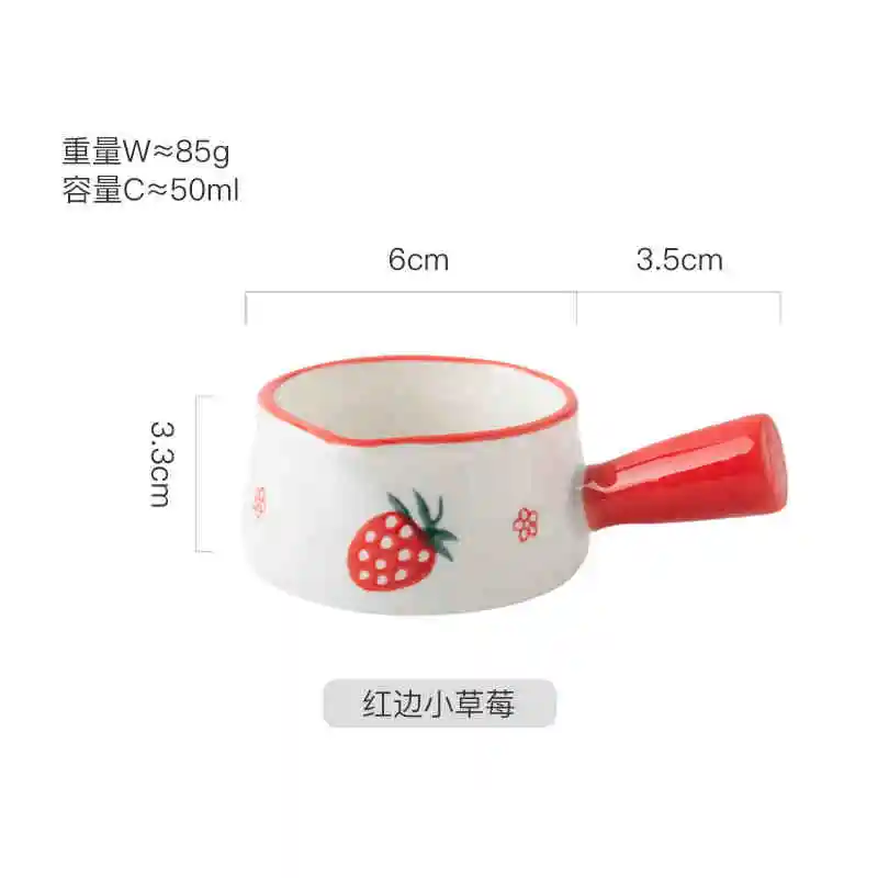 Copo de Leite Criativo e Charmoso em Cerâmica para Café e Leite, 50ml MDUG (estilo C 50ml)