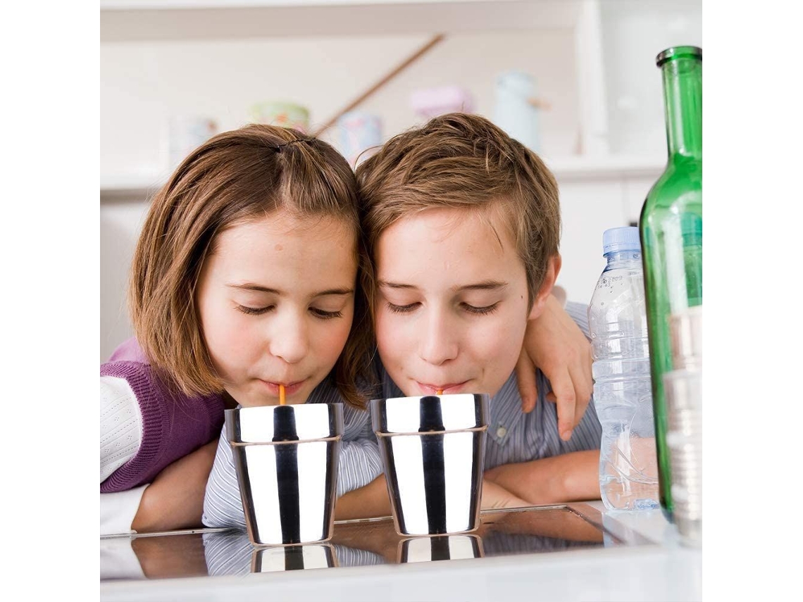 Conjunto De 2 Canecas Aço Inoxidável Copo Metal Escovado, Inquebrável, Empilhável, Ideal Para Café, Chá Ou Cerveja. Aquaforge