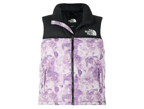 T-Shirt de Manga Cava Retro de Mulher A FACE NORTE The North Face Nuptse Down Poliéster Roxo (S)