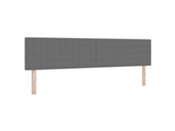 Conjunto 1 Cabeceira Estofada Vidaxl Cinzento-claro Cordão (200 Cm)