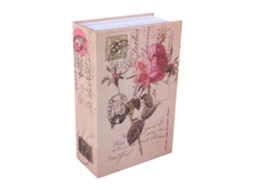 Cofre Em Forma De Livro Laxiscreed Para Guardar Dinheiro E Joias, Estilo Diário Rosa Com Embalagem Branca