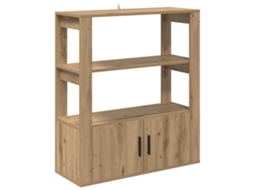 Buffet Carvalho Artisiano 30x80x90 Cm Madeira Processada MAISON EXCLUSIVE