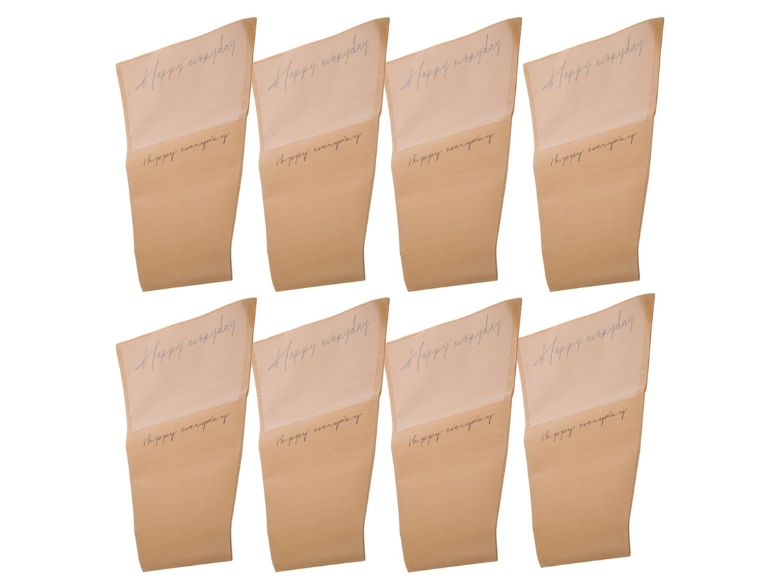 Sacos De Papel Kraft Para Flores, Cor Cáqui, Com Janela Transparente Para Uma Apresentação Elegante, Pacote Com 20 Unidades