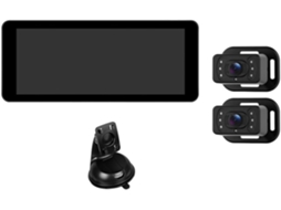 Câmera Veicular Hd 720p 2kids, Tela Ips de 6,86 Polegadas com Autofoco e Lente Dupla. SFUSHOS