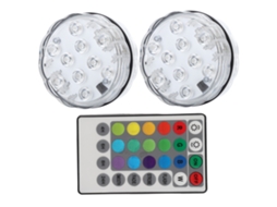 2026 luz Submersível Led Impermeável com Controle Remoto e Temporizador para Piscina, Aquário e Decoração Submarina