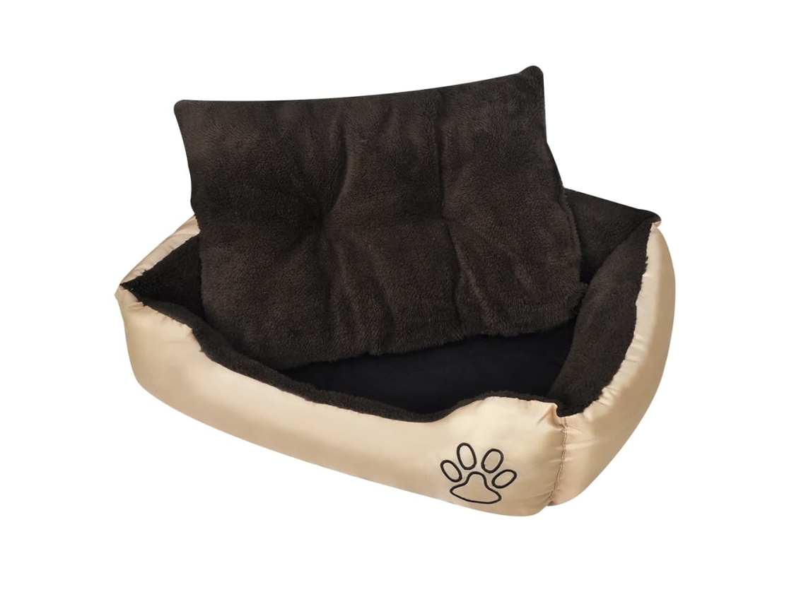 Vidaxl Cama Quente Com Almofadão Acolchoado L