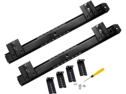 Trilhos Deslizantes Com Rolamentos De Esferas Para Bandeja Teclado Computador Sob A Mesa 1par, Montagem Lateral, Guias
