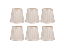 6pcs Abajur de Tecido para Lâmpada Pendente Chandelier Parede E14 Moderno Simples S/MARCA